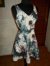 Robe sans manches  pin up polyester épais stretch ABERCROMBIE & FITCH M 38/40