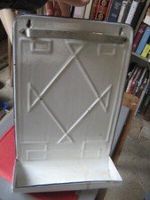 ++"528.23"  PORTE LOUCHE ECUMOIR - ANCIEN EN TOLE EMAILLEE BLANCHE  - VINTAGE