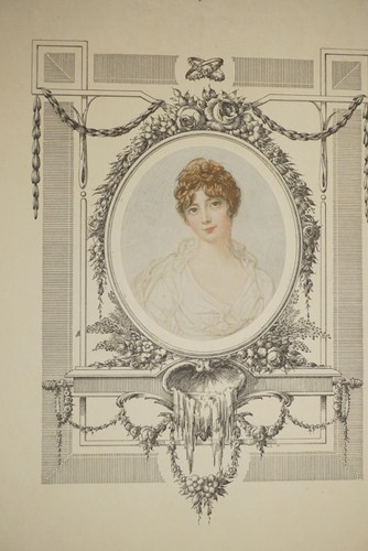 Litho couleur portrait femme - litho,