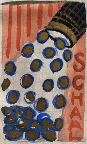 Rare dessin gouache - dessin, projet