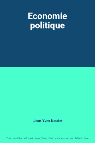 Economie politique jean yves - economie, jean-yves