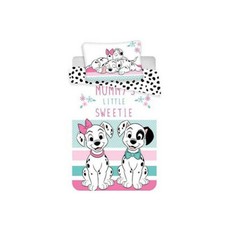 Dalmatiens Parure de lit Bébé Housse 100x135cm coton NEUF