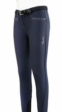 Equiline GIRL'S BREECHES EMMA FULL GRIP BLUE Spring Summer 2020