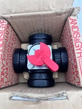 LANDIS & GYR VCI 31.40 DN 40 PN 10 kvs 25m3/h GG20 VANNE A SECTEUR 4 VOIES