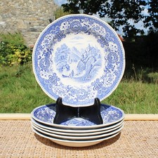 Set de 6 anciennes assiettes