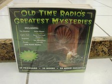 Old Time Radio's Greatest Mysteries 20 Audio Cassettes Radio Spirits 30 hours