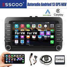 7" AUTORADIO Android 13 Carplay GPS NAV RDS For VW GOLF 5 6 Caddy Touran Polo T5