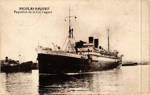 Cpa paquebot nicolas paquet - ak,