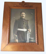 CADRE EN BOIS SCULPTE FRONTON NOEUD RUBAN 56.5 x 46 CM XIXEME LOUIS XVI