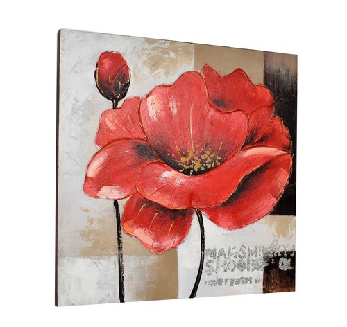 Tableau peint 60x60cm - tableau,