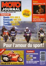 MOTO JOURNAL 1096 SUZUKI RGV 250 HONDA VFR 400 YAMAHA FZR KAWASAKI ZXR BIMOTA