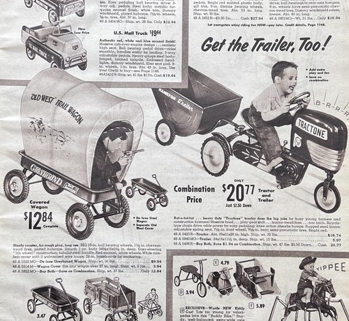 Vintage 1959 pedal cars - 1959,