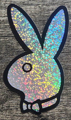 Vintage silver playboy bunny - silver,