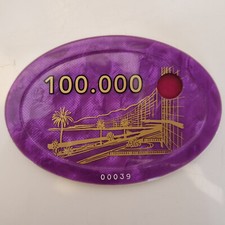 Nice Casino Ruhl "SNEB" - Plaque de jeu 100.000 francs - Poker, roulette... 1970