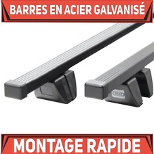 Acier Barres de toit pour Dacia Sandero 1 I Stepway 09-12 Rails de toit ouverts