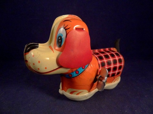 Ancien jouet animé mécanique