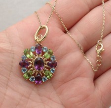 Amethyst Peridot Blue Topaz
