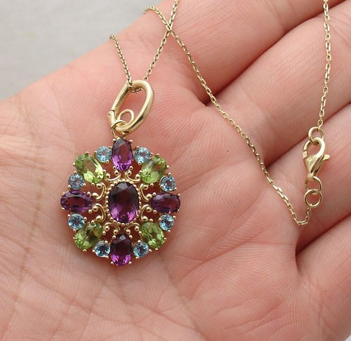 Amethyst peridot blue - blue, topaz