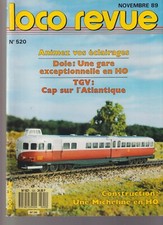 LOCO REVUE N°520 ECLAIRAGES / GARE DE DOLE HO / TGV ATLANTIQUE / MICHELINE HO