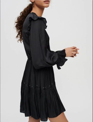 Maje women black flowing - women's,