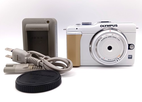 Appareil photo blanc olympus - appareil,