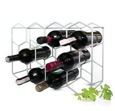 Étagère à Vin en Métal pour 11 Bouteilles Porte-Bouteille Support pour Vin