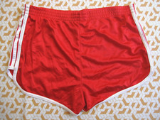 Short Adidas Ventex rouge Vintage nylon Polyamide Running Oldschool 80'S - M