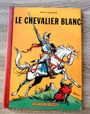 LE CHEVALIER BLANC  Dos toilé rouge LE LOMBARD 1956 - FUNCKEN point TINTIN
