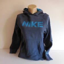 Sweat-shirt manche longue capuche bleu NIKE coton polyester made in China N3644