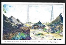 1935  --  ANTENNES DE LA STATION DE TSF CAMP D AVIATION ASMARA ERYTHREE . 3Y079