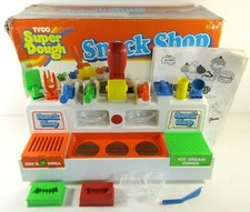 Vintage 1989 Tyco Super Dough (Pâte à Modeler) Snack Shop avec Boite