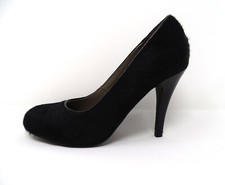 Escarpins talon aiguille cuir noir façon poulain pointure 36 Yazbukey/3 Suisses