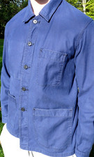 ANCIENNE VESTE BLEU de TRAVAIL