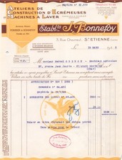 1943 ATELIERS DE CONSTRUCTION D ECREMEUSES ET MACHINES A LAVER ETS J BONNEFOY