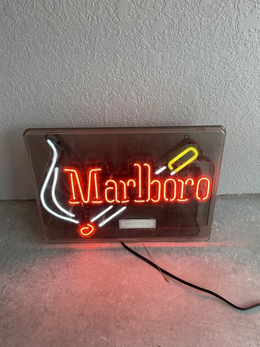 Antique neon light marlboro - light, up