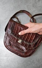 Sac à main en cuir Haute Couture Jacques Esterel, vintage français 