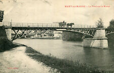 Carte MARY SUR MARNE Le Pont sur la marne La carriole traverse