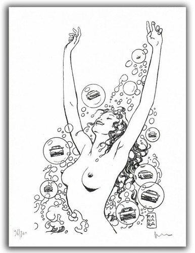 Affiche milo manara pin - milo,