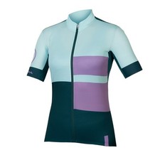 Maillot À Manches Courtes FS260 Print S/S Jersey Femme Violet Endura Cyclisme