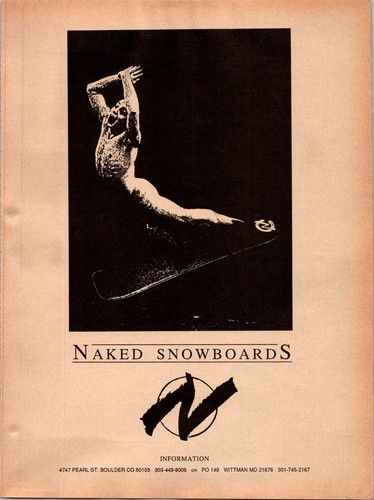 1989 naked snowboards - •,