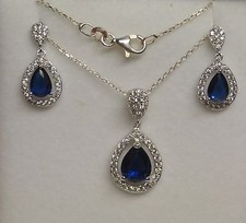 Parure 3PC Rhodié Goutte Bo