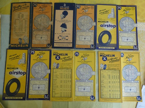 Cartes michelin anciennes - michelin,