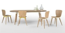 Table à manger edelweiss extensible 6-10 personnes design scandi 170/210 cm
