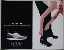 ASK Advanced Shoes Koncept La Perla studio Circa 1990 Carton Publicitaire Mode