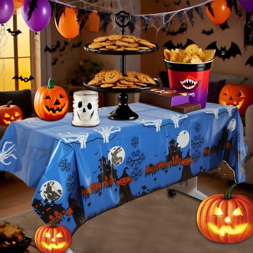 Nappe rectangulaire halloween - nappe,