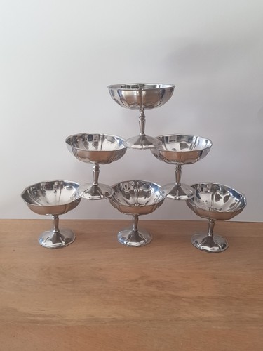 Lot coupes glace inox - de,
