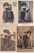 Lot de 4 Cartes postales