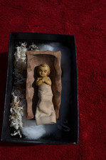 SANTON CRECHE ANCIEN.JESUS.CRECHE ANCIENNE.NOEL ANCIEN