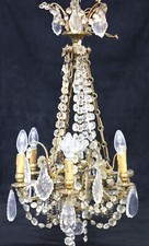 Lustre ancien à pampilles de