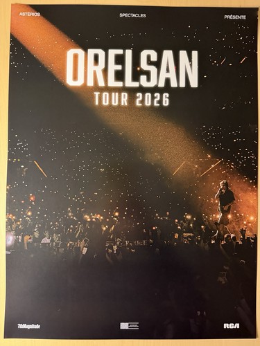 Affiche orelsan concert 2026 - affiche,